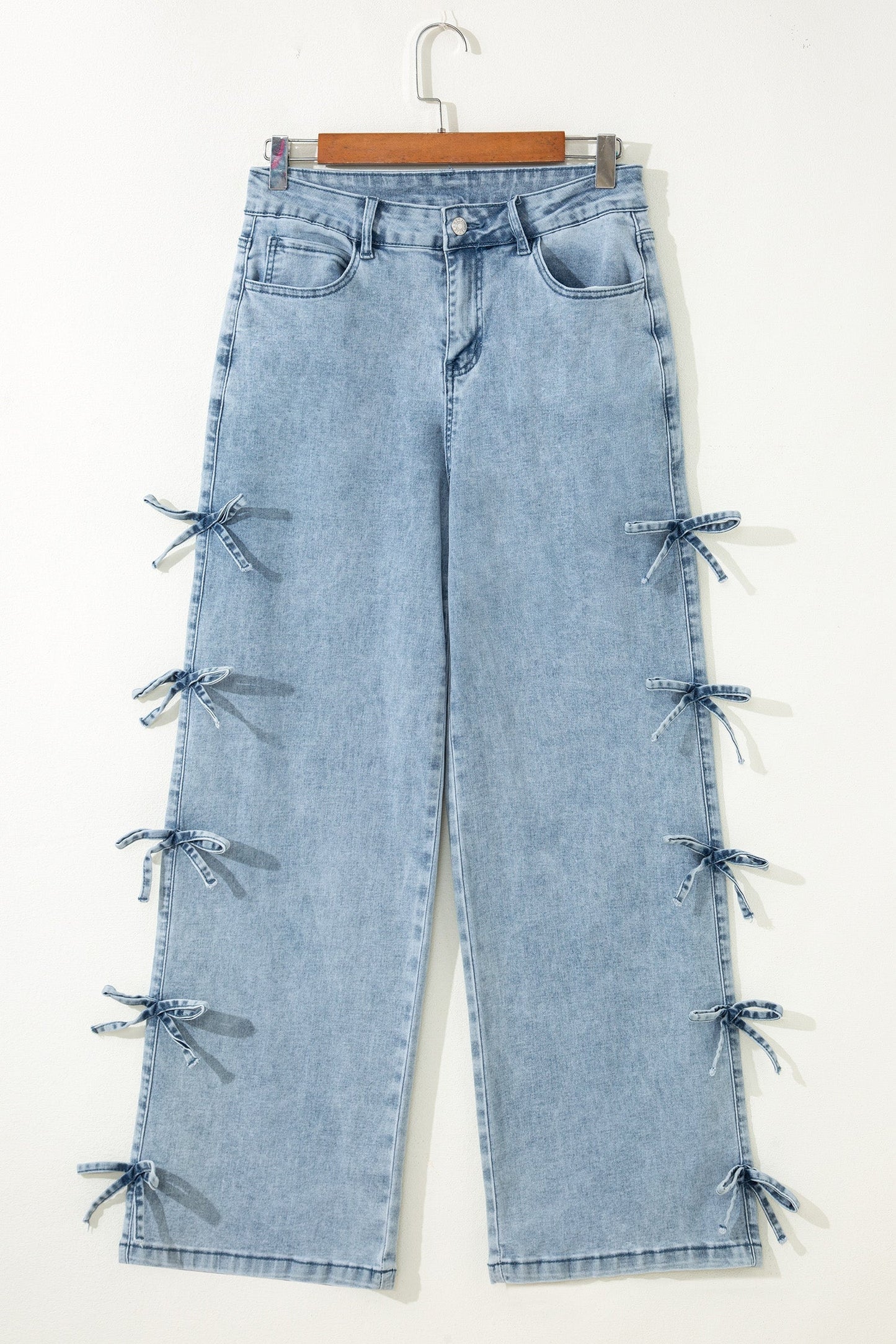 Threaded Pear Maryam Straight Leg Loose Jeans