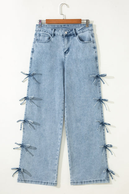 Threaded Pear Maryam Straight Leg Loose Jeans