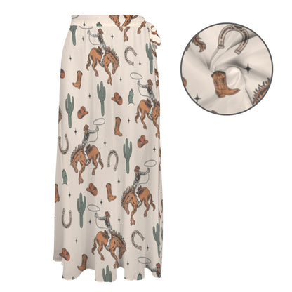 Baha Ranch Rodeo Cowboy Beach Coverup Skirt