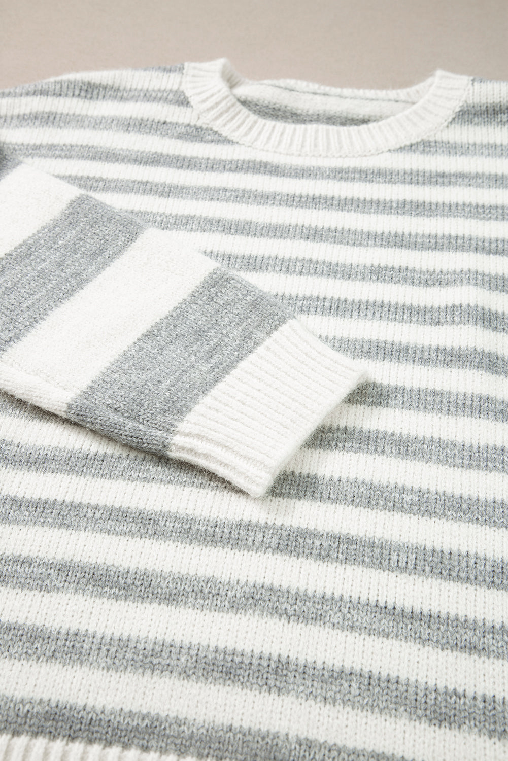 Threaded Pear Dylan Stripe Drop Shoulder Sweater