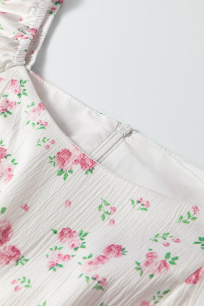 Threaded Pear Lottie Detail Flared Mini Dress