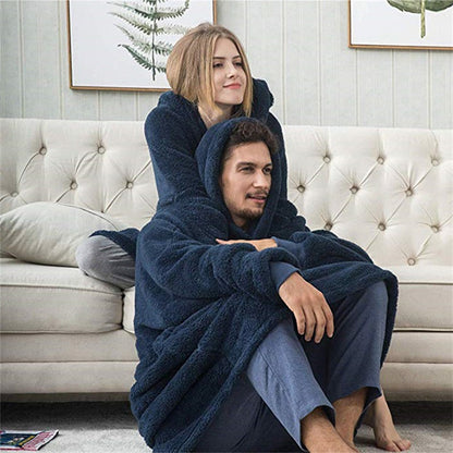 Women’s Winter Hoodie Sweatshirt with Big Pocket | Cozy Fleece-Lined Hooded Tops | Elegant Oversized Pullover Sweatshirt | Modern Relaxed Fit Winter Clothes for Ladies | 2026 Trendy Solid Color Streetwear Hoodie