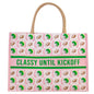 Classy Until Kickoff Juco Tote   Pink/Multi   19x14x7.5