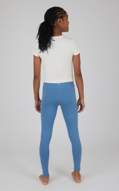 90 Degree by Reflex Girls 2 Pack Interlock Everyday Full Length Legging and Everyday Interlock High Waist Flared Pant