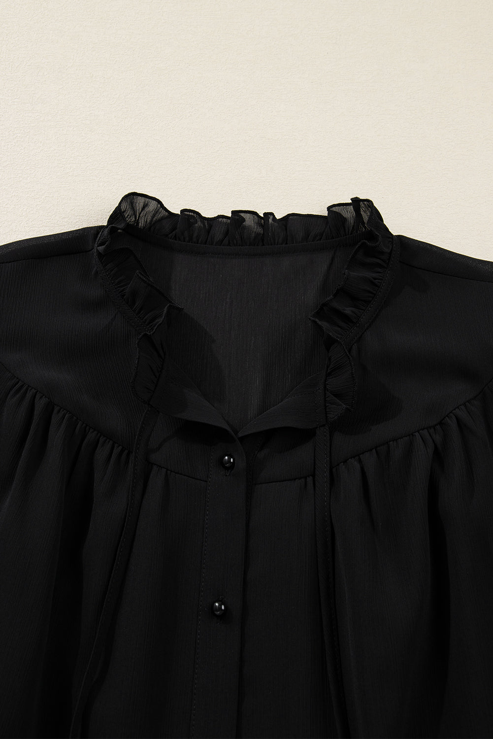Threaded Pear Jaycee Sleeve Chiffon Elegant PLUS Shirt