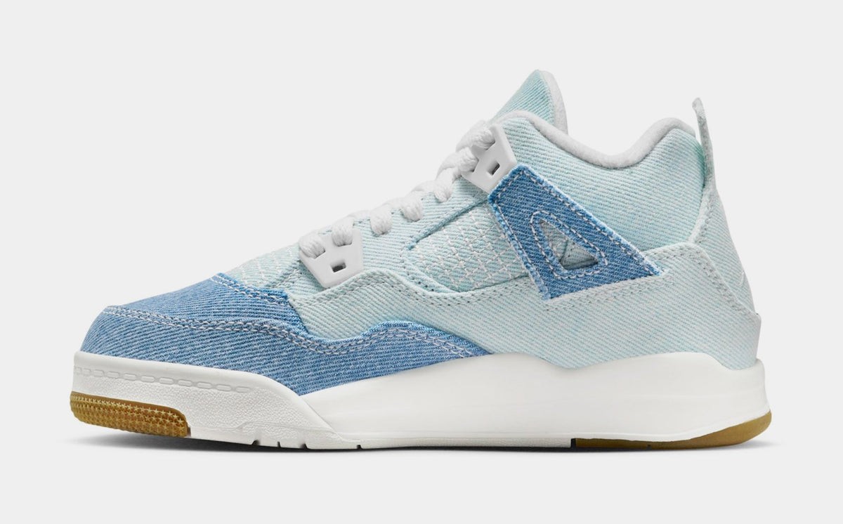 Air Jordan Preschool Retro 4 Tex 'Denim Worn Blue' Ps (Ps)