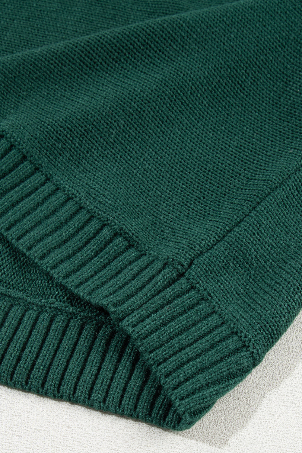 Threaded Pear Belen Letter Embroidered High Sweater