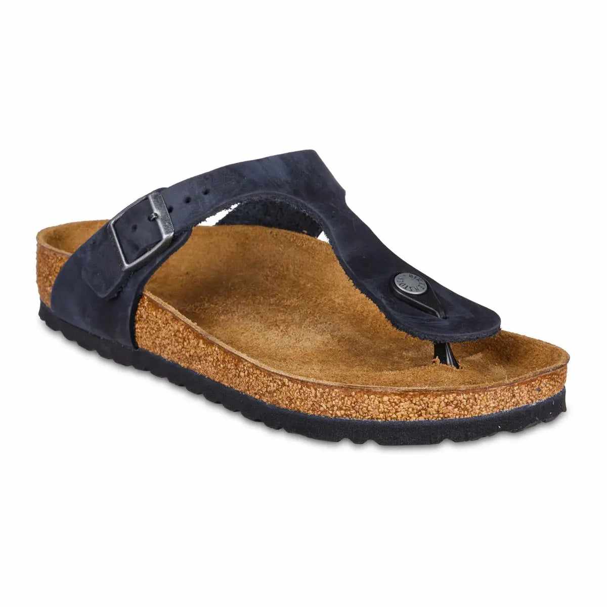 Birkenstock Gizeh Oiled Leather Black Sandals