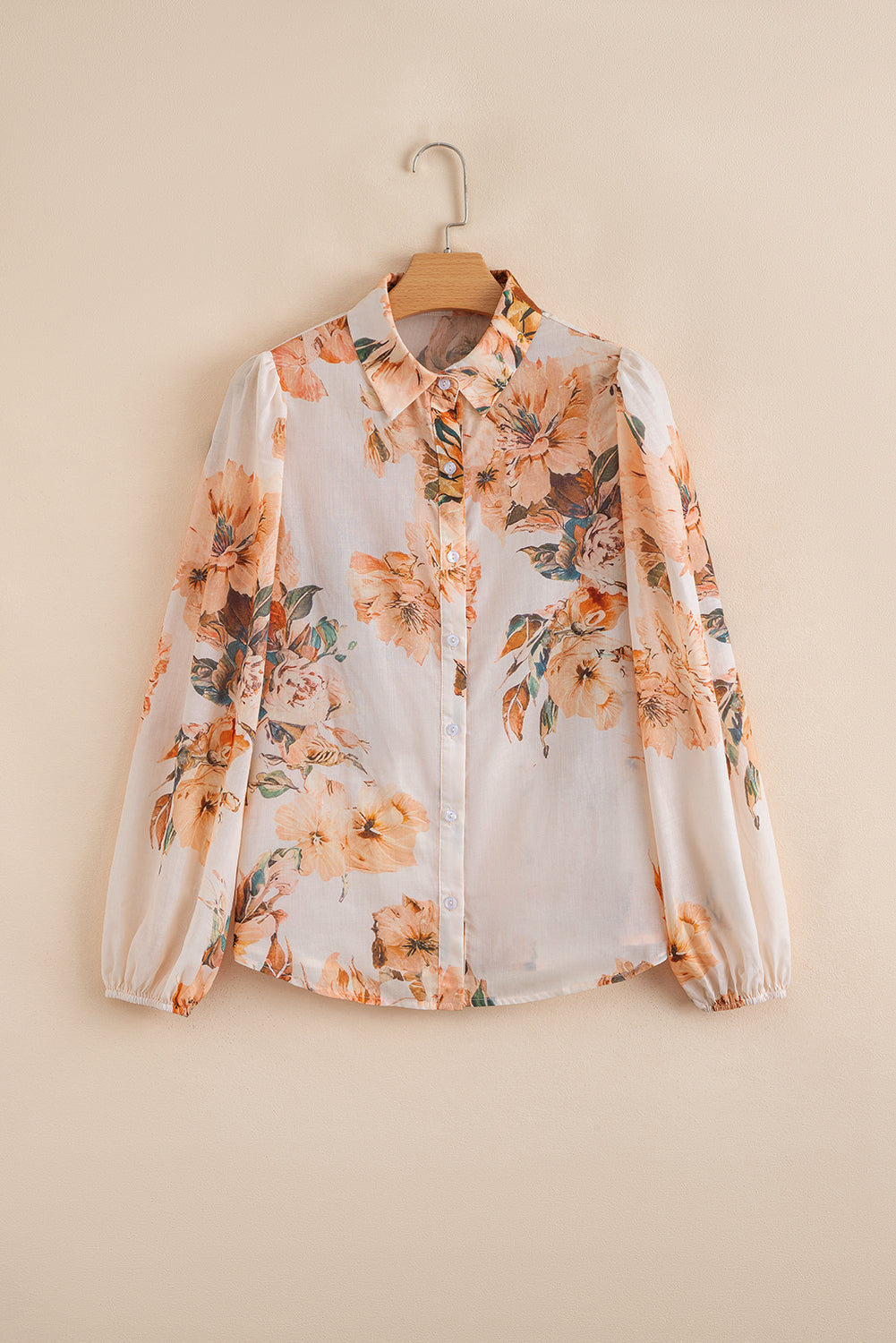 Threaded Pear Margot Puff Sleeve Lightweight Shirt