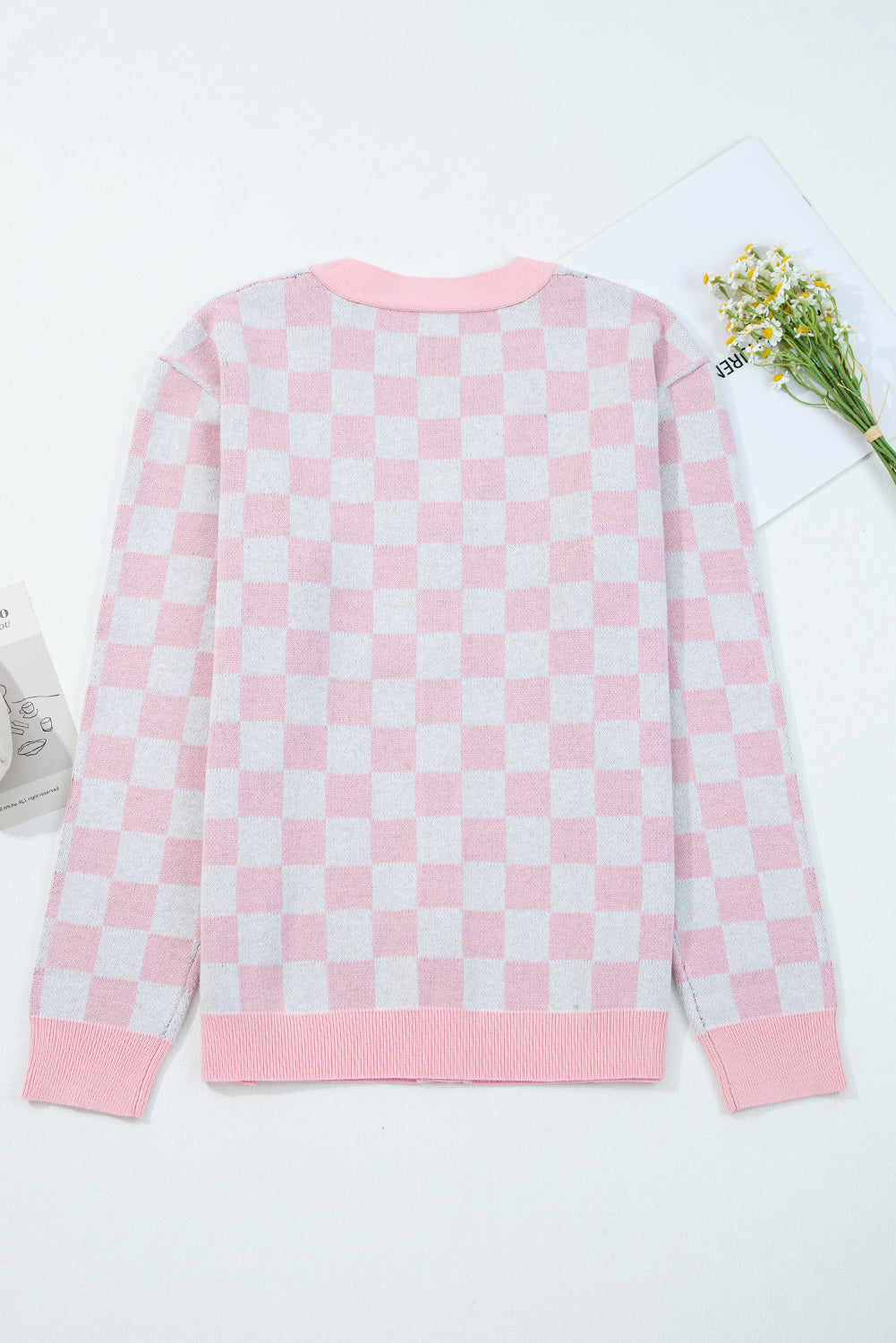 Threaded Pear Ella Tree Pattern Cardigan Sweater