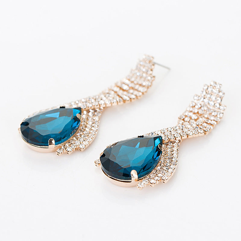 Queen’s Gorgeous Banquet Party Earrings | Luxury Statement Chandelier Drops | High-Fashion Wedding & Gala Jewelry | Sparkling Elegant Dangle Earrings for Women