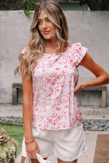 Threaded Pear Aya Bow Back Square Blouse