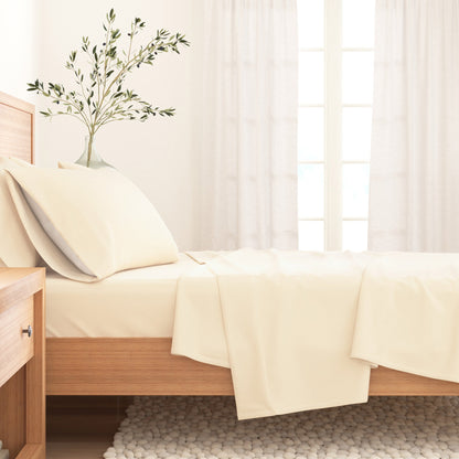 Cotton Solid Flannel Sheet - Nordic Collection