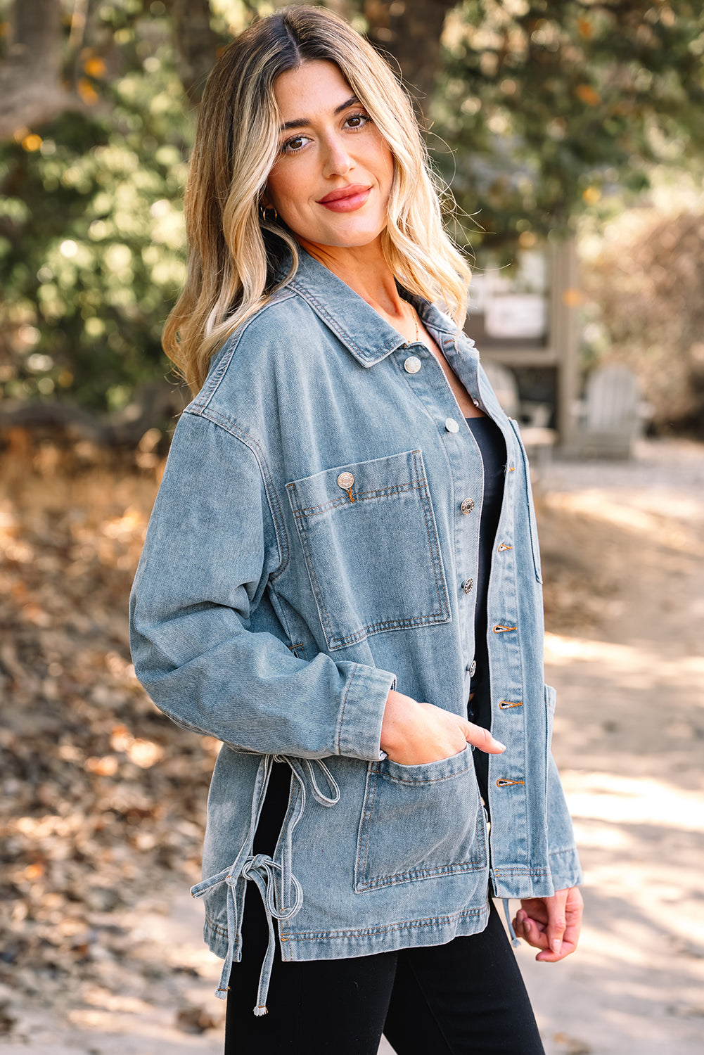 Threaded Pear Harper Up Boyfriend Style Jacket
