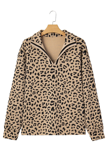 Threaded Pear Tru Polo Collar Pullover Top