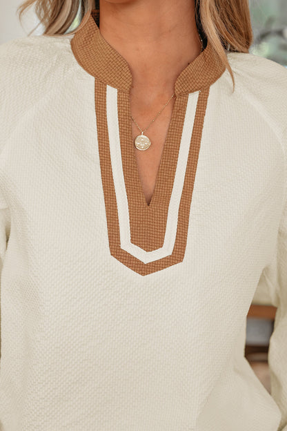 Threaded Pear Maren Long Sleeve Blouse Long Sleeve Top