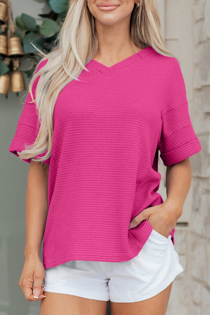 Threaded Pear Alexia Short Sleeve Knit Top