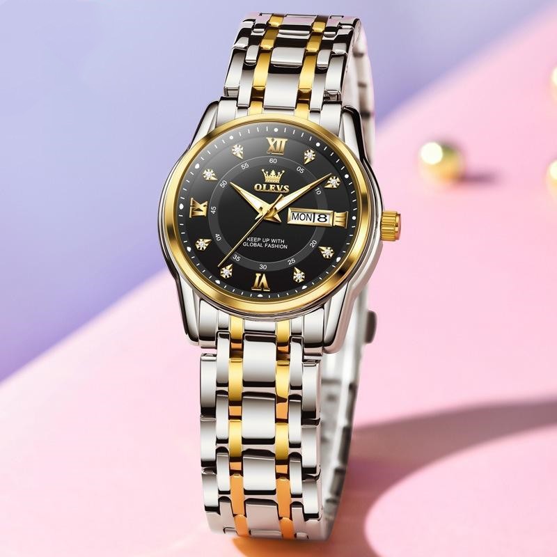 Women’s Roman Scale Fashion Watch | Waterproof Calendar Quartz Wristwatch | High-Sense Executive Ladies Timepiece | Trendy Minimalist Roman Numeral Watch | 2026 High-Fashion Luxury Waterproof Watch