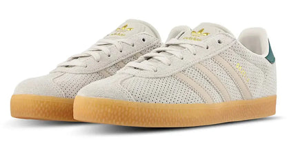 adidas Grade School Gazelle 'Wonder Beige Green Gs' Sneakers