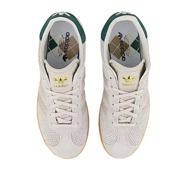 adidas Grade School Gazelle 'Wonder Beige Green Gs' Sneakers