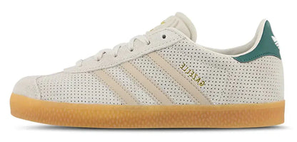adidas Grade School Gazelle 'Wonder Beige Green Gs' Sneakers