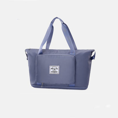 Foldable Large Capacity Travel Bag for Women | Waterproof Oxford Gym & Fitness Tote | Expandable Weekender Overnight Bag | Portable Lightweight Carry-on for Travel & Hospital