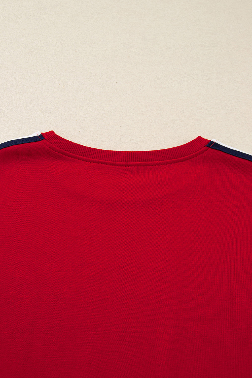 Threaded Pear Seramya Striped Detail Varsity Sweatshirt