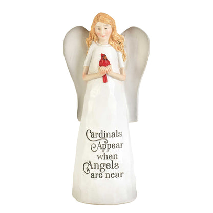 Cardinals Appear When Resin Angel 6"