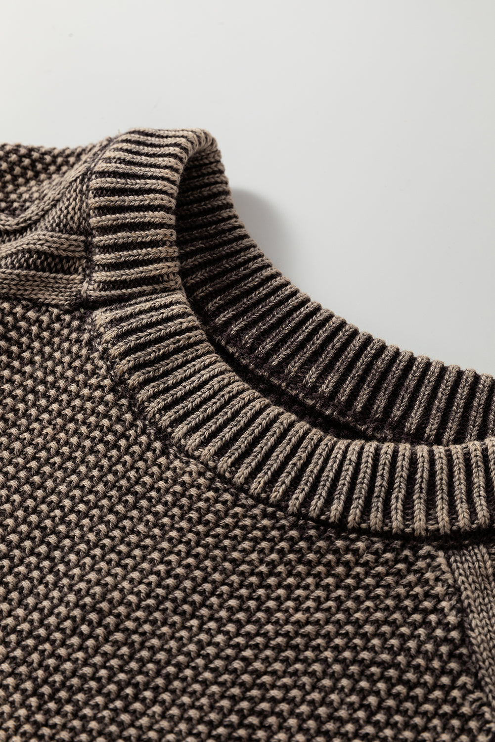 Threaded Pear Aria Knit Sleeve Casual Sweater