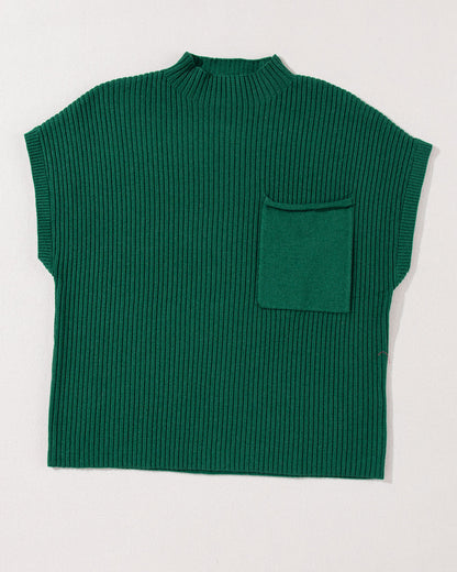 Ayla Short Sleeve Sweater - Forrest