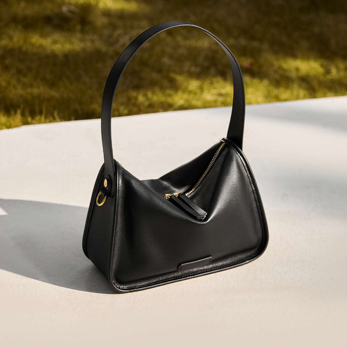 Classic Julie Leather Slouch Shoulder Bag