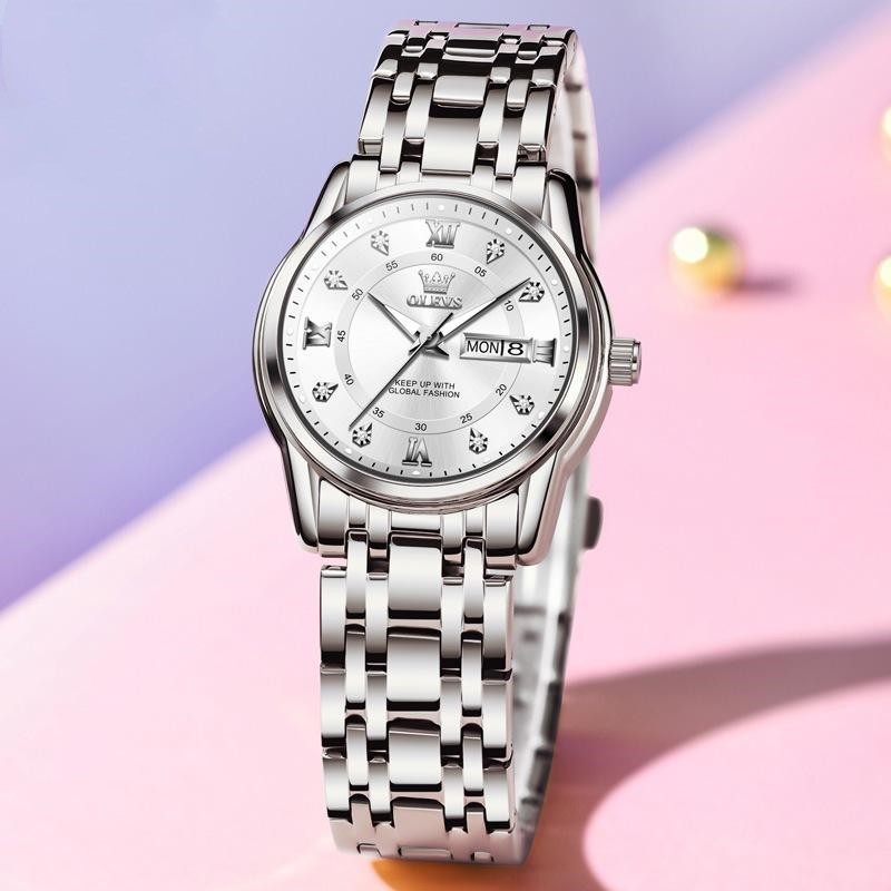 Women’s Roman Scale Fashion Watch | Waterproof Calendar Quartz Wristwatch | High-Sense Executive Ladies Timepiece | Trendy Minimalist Roman Numeral Watch | 2026 High-Fashion Luxury Waterproof Watch