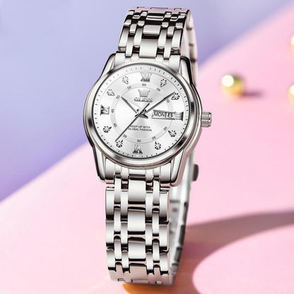Women’s Roman Scale Fashion Watch | Waterproof Calendar Quartz Wristwatch | High-Sense Executive Ladies Timepiece | Trendy Minimalist Roman Numeral Watch | 2026 High-Fashion Luxury Waterproof Watch