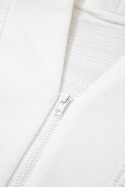 Threaded Pear Nyomi Color Textured Zip Pullover