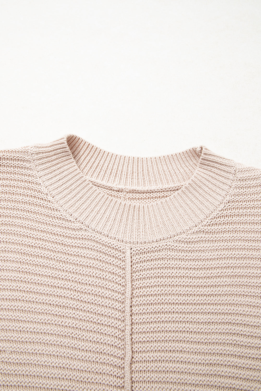 Threaded Pear Delaney Texture Knitted Puff Sleeve Sweater