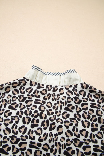 Threaded Pear Lena Trim Short Sleeve Blouse