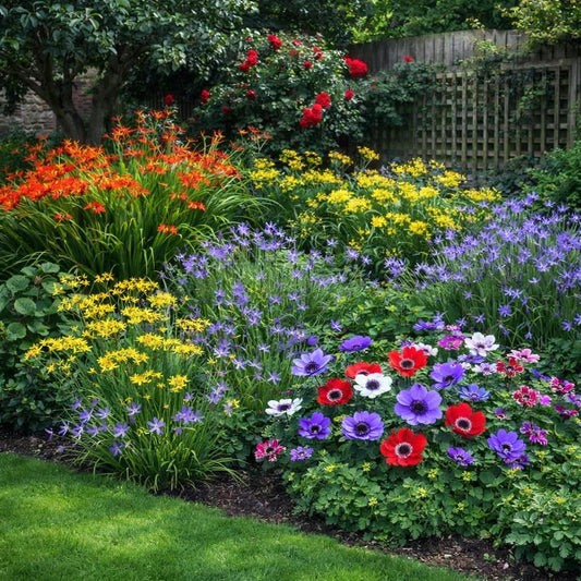 English Cottage Flower Garden Collection (with Planting Tool)