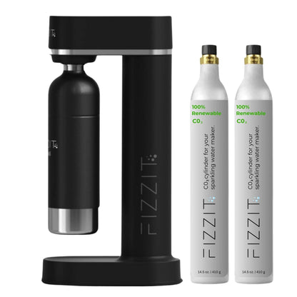 Fizzit™ Spärklï Carbonated Water Soda Maker with Stainless Steel Bottle – Dishwasher Safe Bottles - Sparkling Water Maker