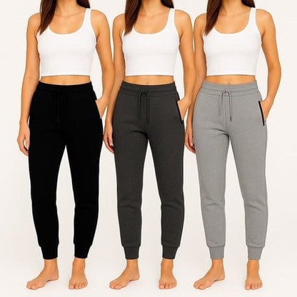 BenBen Womens 3 Pack Fleece Ultra Soft Jogger