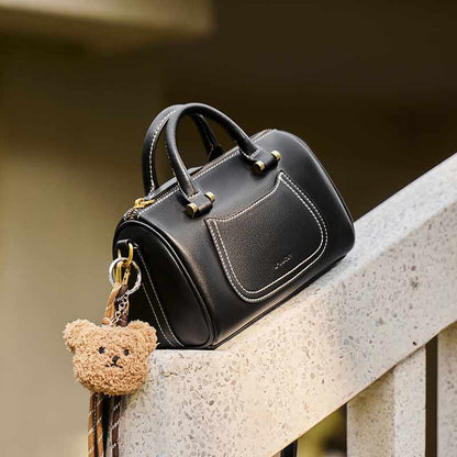 Arcadia Mini Leather Duffle Crossbody Bag