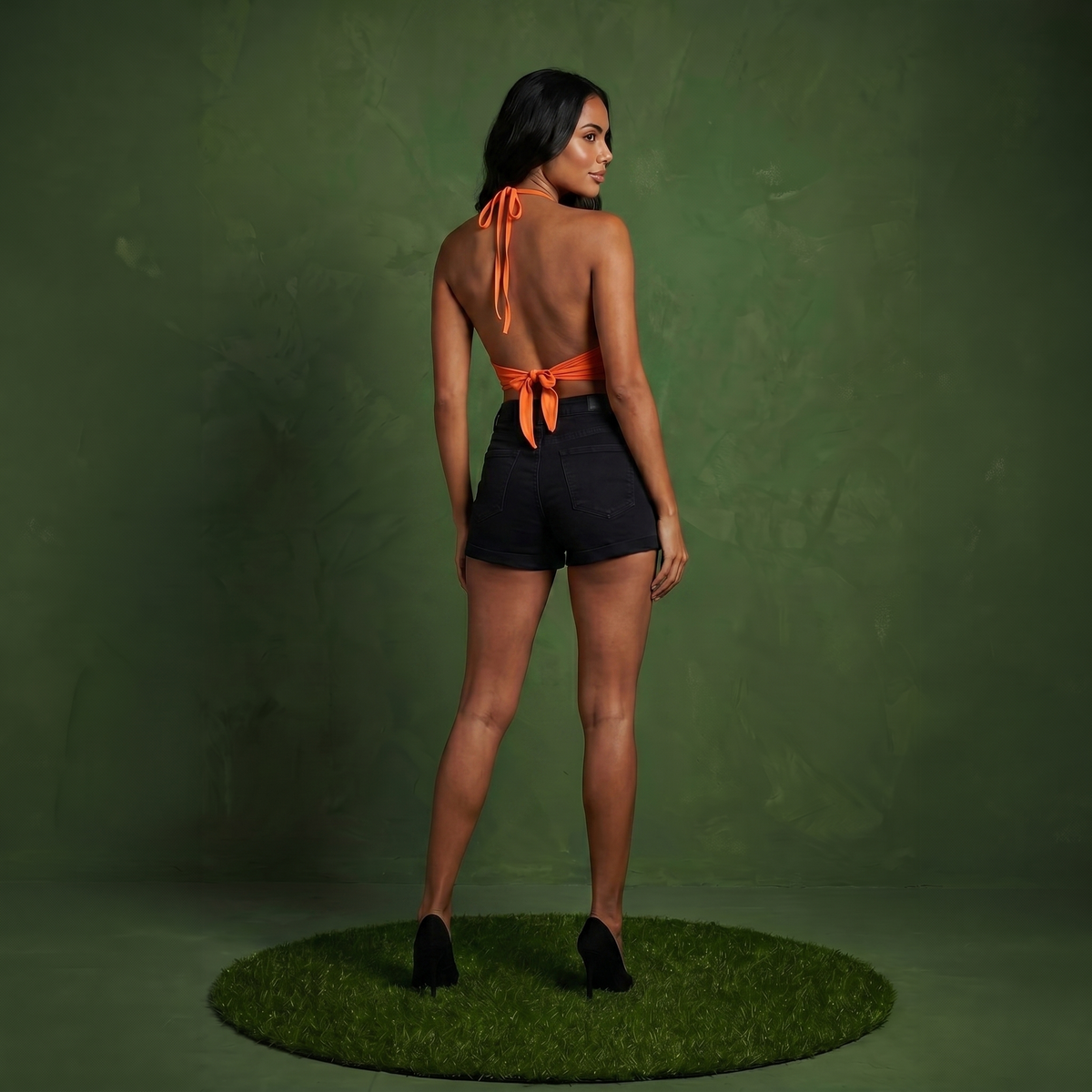 American Flag Halterneck Tube Top