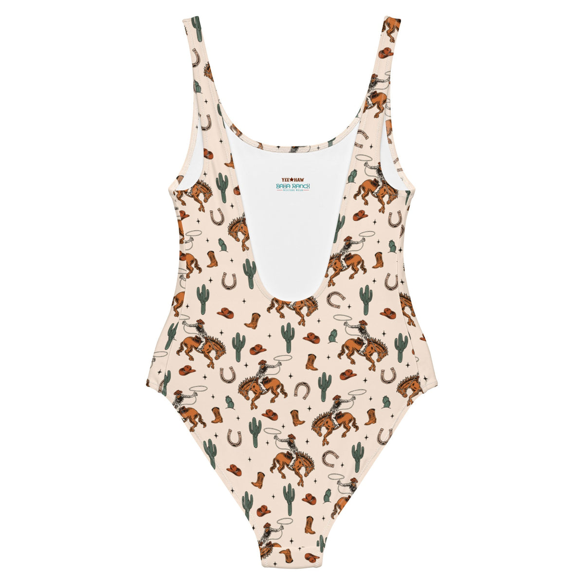Baha Ranch Yeehaw Rodeo Cowboy One-Piece Swimsuit