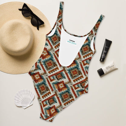 Baha Ranch Yeehaw Southwest Diamond One-Piece Swimsuit