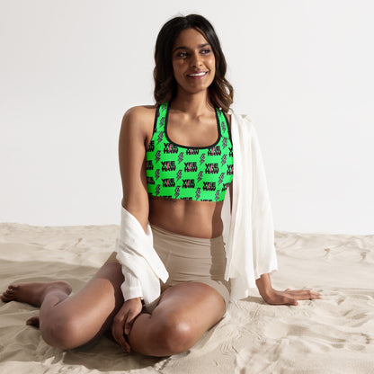 Baha Ranch Neon Yeehaw Padded Sports Bra