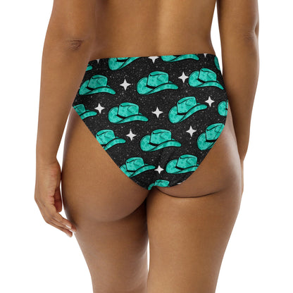 Baha Ranch Yeehaw Turquoise Hat Bikini Bottom