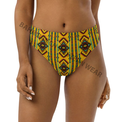 Baha Ranch Yeehaw Mustard Aztec Bikini Bottom