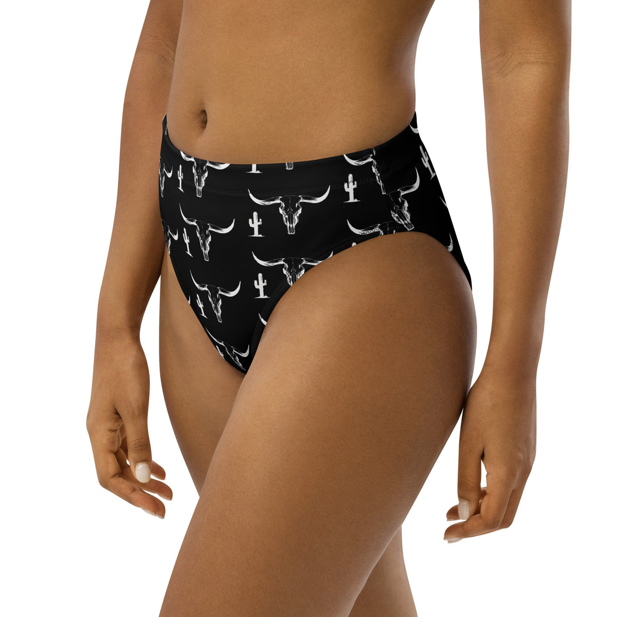 Baha Ranch Yeehaw White Bullhead Cactus Bikini Bottom