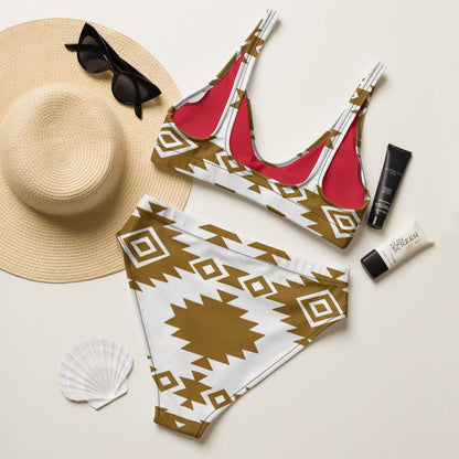 Baha Ranch Yeehaw Bold Brown Aztec Bikini