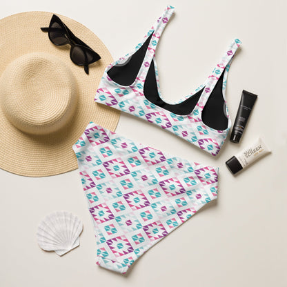 Baha Ranch Yeehaw Pink Turquoise Bikini