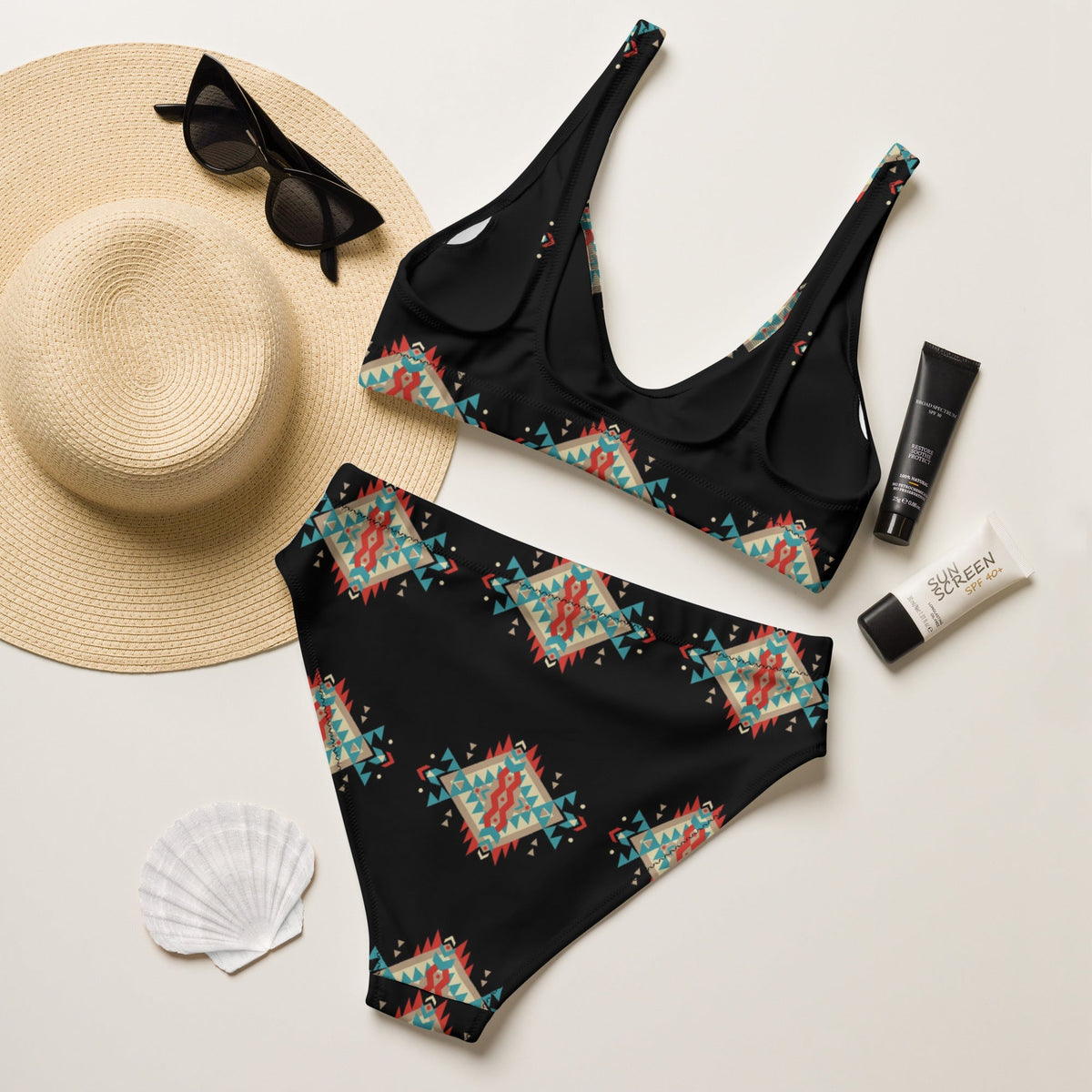 Baha Ranch Yeehaw Black Aztec Bikini
